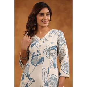 ชุด Kurti สำหรับผู้หญิงแบบดั้งเดิมมาใหม่ผ้านุ่มคู่กับ dupatta และกางเกงในราคาขายส่งสำหรับผู้หญิง - Product Image 3