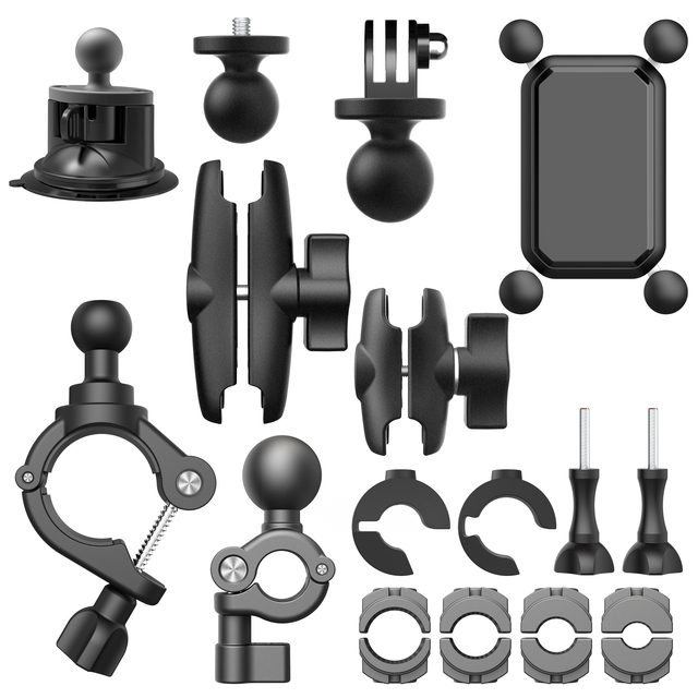 Go Pro Action Camera Phone Combo Vlog Mobile Holder Bike Bicycle Motorcycle Handlebar Mounts Accessories Kit for GoPro Insta360