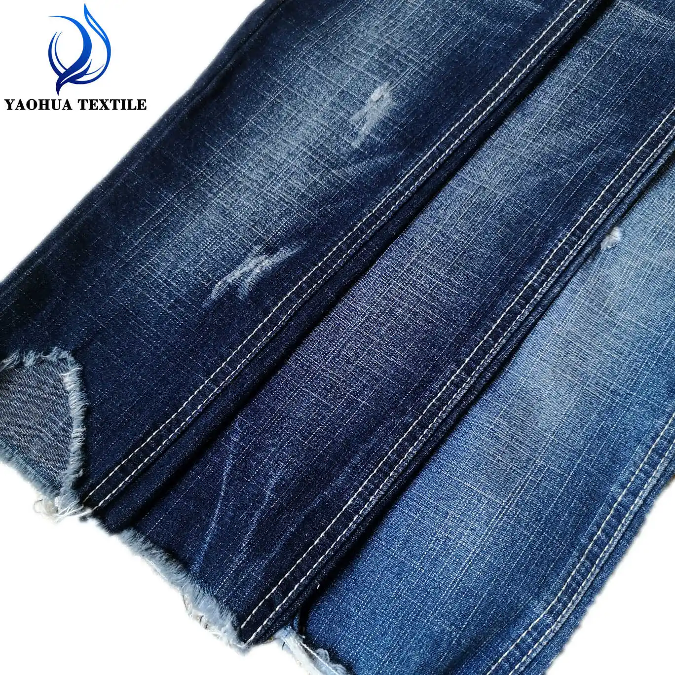 K897 Pabrik Harga Grosir Per Meter Stok Banyak Kain Slub Denim untuk Gaya Jeans