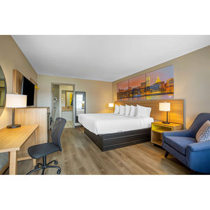 Современная мебель для гостиничных номеров от Wyndham, двуспальная кроватка, дизайн, холодильник, шкаф для курортов, деревянный материал - Product Image 3