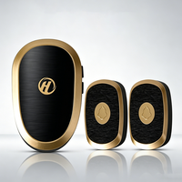1 Tombol + 2 Penerima Audio Door Phone Nirkabel Jarak Jauh untuk Panggilan Rumah dengan Colokan USA EU UK