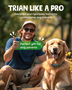 वाटरप्रूफ रिचार्जेबल ई-कॉलर रिमोट कंट्रोल के साथ वाटरप्रूफ रिचार्जेबल ई-कॉलर और सभी कुत्ते आकार के कुत्ते के लिए 3 सुरक्षा प्रशिक्षण मोड - Product Image 2