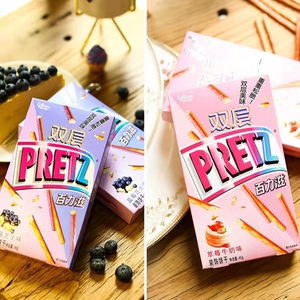 มัทฉะวานิลลาบลูเบอร์รี่ชีสสตรอเบอร์รี่นมช็อกโกแลต Glico <span class=keywords><strong>Pretz</strong></span> Cookie Bar 45g - Product Image 4