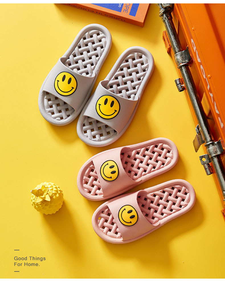 Smiling Face Slides Slippers Summer Home Bath Indoor Slippers Wholesale