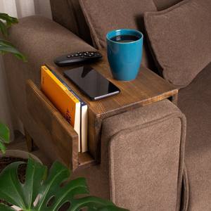 Mesa Auxiliar Moderna de Madera para Sofá con Almacenamiento, Porta Revistas y Bandeja Multiusos para Sala de Estar - Product Image 4