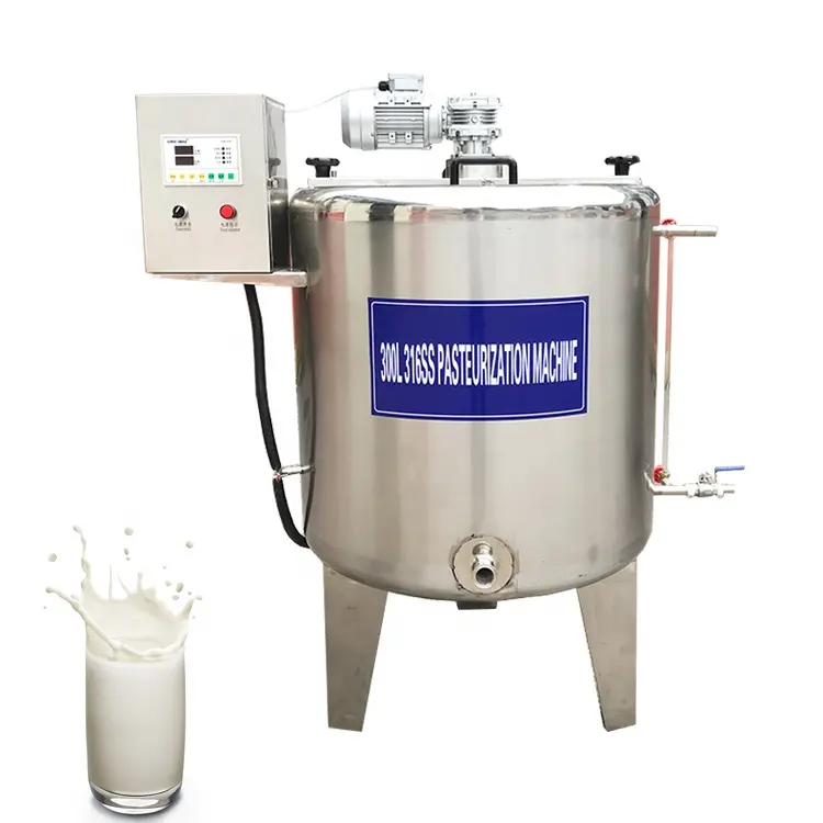 100L 150L 200l 500L 1000L taze süt pastörizörü tankı bal meyve suyu meyve püresi ketçap yoğurt süt pastörizasyon makinesi makinesi