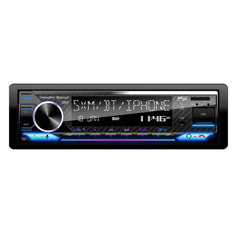 Pemutar Stereo Radio Mobil Din Tunggal Pemutar MP3 Mobil Digital Radio FM 25Wx4 Audio Stereo