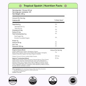 Poudre de légumes verts personnalisée avec spiruline et chlorelle pour la digestion, la santé intestinale, l'immunité, l'énergie, complément alimentaire à base de légumes verts - Product Image 2