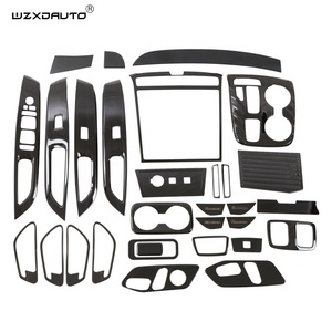 Kit de Accesorios de Decoración Interior en Acero Negro Pulido, Cubiertas para Palanca de Cambios y Consola Central para 2021 2022 - Product Image 2