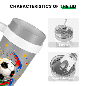 Gobelet isotherme en acier inoxydable 304 avec revêtement en céramique de 38 oz, logo Coupe du Monde de Football, bouteille d'eau isolée pour cadeaux souvenirs - Product Image 6
