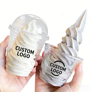 Vasos de PET de Doble Pared con Logotipo Personalizado, 16 oz/200 ml, para Jugo, Leche, Té, con Tapas Transparentes, Empaque Personalizado para Llevar - Product Image 2