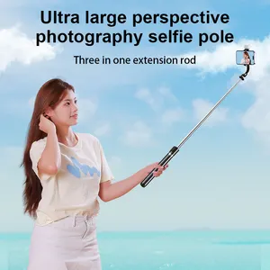 Câmera Digital Selfie Stick Tripé Extensível Multi-Angle Rotação Selfie Stick