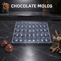Moules à chocolat en polycarbonate transparent de qualité alimentaire sans BPA TUORONG, moules en plastique pour la fabrication de bonbons, plateau de cuisson, moules pour chocolat