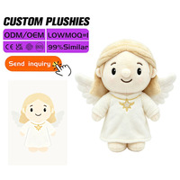 Jouets en peluche personnalisés en forme d'ange féminin mignon, poupées en peluche pour cadeaux d'église, événements religieux, commémoration, souvenir