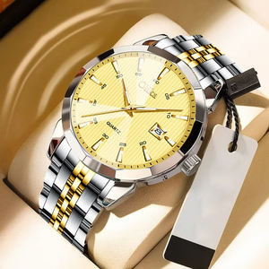 Montre-bracelet analogique à quartz pour homme, <span class=keywords><strong>de</strong></span> luxe, décontractée, minimaliste, 40 mm, en alliage d'acier inoxydable, étanche, avec date - Product Image 4