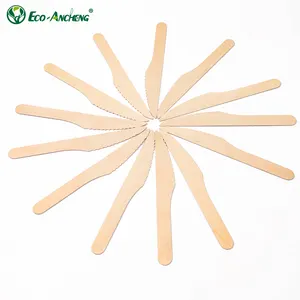 Degradable Natural Wholesale Factory Price Free Sample Available Disposable Knife Fork Spoon Wooden Cutlery Set