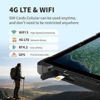 Tablette robuste Windows J4105 10,1 pouces 1280x720 Win 11 Pro 8 Go de RAM/128 Go de ROM Écran tactile HDMI2.0 PC d'extérieur 4G LTE GPS 8000 mAh