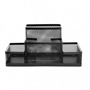 ที่จัดระเบียบโต๊ะทำงานแบบตาข่าย 4 ช่อง สำหรับอุปกรณ์สำนักงาน เหมาะสำหรับใช้ในบ้าน สำนักงาน หรือสำหรับนักเรียน - Product Image 4