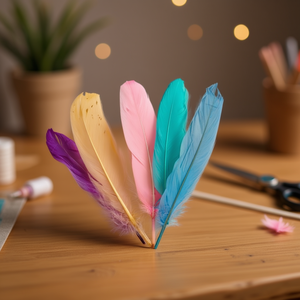 ขนนกประดิษฐ์ ILAN Pluma ขนาด 17 ซม. 6 ชิ้น คละสี - Product Image 3