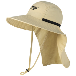 Alta qualità estate UPF50 + ampio secchio cappelli da sole impermeabile visiera uomini donne pescatori pesca cappello con patta collo - Product Image 5