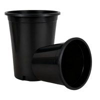 Pot de fleurs en plastique noir PP écologique et durable pour pépinière, idéal pour la maison et le jardin, vente en gros à prix abordable