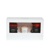 Private Label Jasmin duftende Soja Wachs Kerze 65 Stunden brennen Luxus Home Duft Glas Glas Halloween Geschenk für Frauen