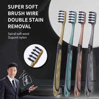 Brosse à dents spirale à poils souples de haute qualité pour adultes, filaments emballés individuellement, vente directe d'usine