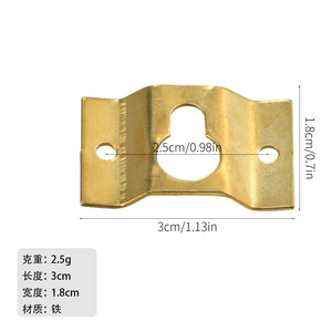 Iron Modern Simple Picture <b>Frame</b> with Back <b>Clip</b> Double-Hole Hooks and Easy Installation - Product Image 5