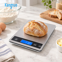 Balance de cuisine numérique domestique en acier inoxydable, précision 1g, pour la préparation des repas et la pâtisserie