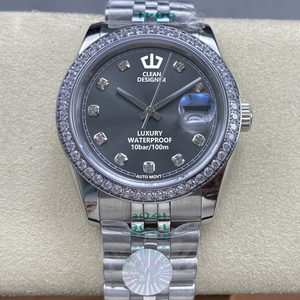 Orologi Meccanici di Lusso all'Ingrosso 36mm VVS Moissanite con Lunetta, Acciaio Inossidabile 904L, Vetro Zaffiro, Movimento Automatico 3235 - Product Image 5