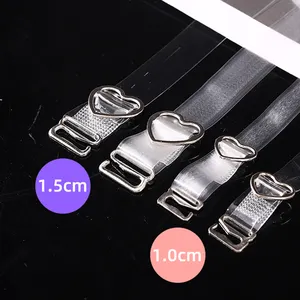 Bras Straps Clear Transparent Elastic Metal Bra Straps Buckle Adjustable  Accessories Shoulder Intimates Belt Invisible Bra