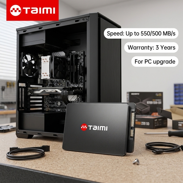 Taimi Neutral Series 2.5 Inch SATA 3.0 SSD 512GB Internal Solid State Drive Support OEM Logo for Resellers and Distributors