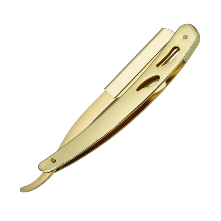 Rasoio dritto da barba oro