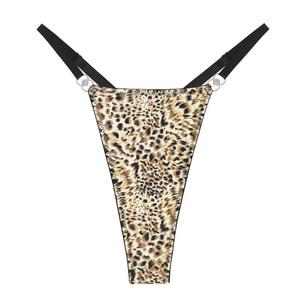 Culotte string confortable et respirante à taille basse, sans couture, imprimé floral, <span class=keywords><strong>en</strong></span> <span class=keywords><strong>nylon</strong></span> tricoté, sexy, personnalisée, pour femmes matures - Product Image 4