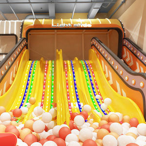 معدات ملعب داخلية كبيرة مخصصة مع تصميم منزلق LED أثاث غرفة اللعب - Product Image 4