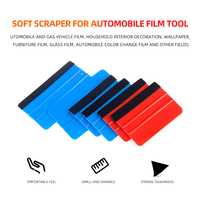 Raclette de film pour voiture en vinyle Kits d'outils d'emballage pour voiture Raclette de bord en feutre de vinyle en plastique Racloir raclette