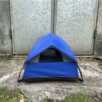 Tente de camping triangulaire robuste et écologique en tissu Oxford 600D, imperméable, multifonctionnelle, avec fermeture éclair, portable pour animaux de compagnie en extérieur