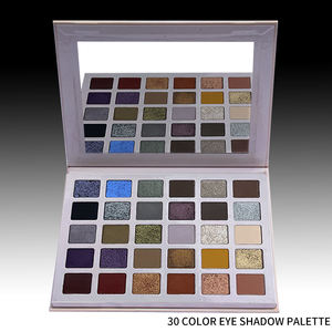 Paleta de sombras de ojos en polvo de 30 colores brillo mate OEM maquillaje de ojos de etiqueta privada de alto pigmento duradero