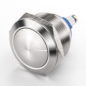 Interrupteur à bouton-poussoir momentané <span class=keywords><strong>12</strong></span> mm Montage sur panneau Arrêt d'urgence pour utilisation en extérieur Boutons-poussoirs IP64 - Product Image 2