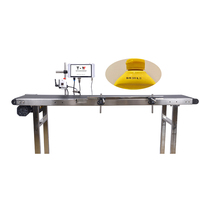 Imprimante de code en ligne la plus vendue avec numéro de lot de ceinture Machine de codage de date d'expiration thermique avec ceinture pour l'impression d'aliments et de boissons