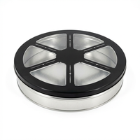 Fabricant de boîtes cylindriques en fer blanc sur mesure pour l'emballage de biscuits, bonbons et confiseries, boîte en métal OEM