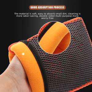 Guante de Lavado de Autos SPTA de 1 Pieza, de Arcilla Fina, de Doble Cara, Antiarañazos, Reutilizable, Elimina Rápidamente los Residuos - Product Image 4