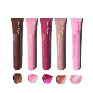 12 màu sắc bán buôn Vegan Son môi độ ẩm Khóa Môi men cao tỏa sáng môi Plumping son bóng cho trang điểm - Product Image 1