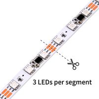 Haute densité WS2811 DC12V Pixel RGB LED bande CE UL Rohs certifié 10mm Led bandes lumineuses pour Noël