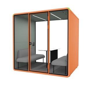 Cabine de bureau acoustique insonorisée pour discussion privée entre 4 personnes, idéale pour les startups - Product Image 3