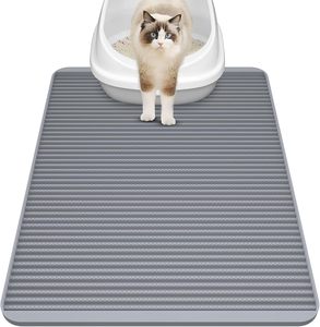 Impermeable lavable a prueba de orina de silicona mascotas gatos arena suave Mat bandeja antideslizante Sandbox Pad - Product Image 1