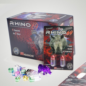 Capsules d'amélioration sexuelle masculine, emballage portable en carte <span class=keywords><strong>3D</strong></span>, pilules sexuelles Rhino pour l'amélioration masculine - Product Image 1