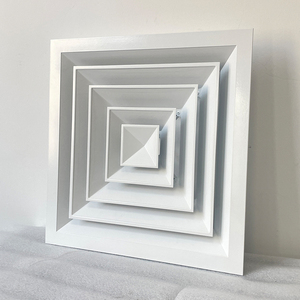 Điều hòa không khí AC lỗ thông hơi nhôm mảng bám nằm trong 4 cách vuông cung cấp không khí Trần hình nón khuếch tán - Product Image 2