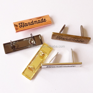 Handmade <strong>Script</strong> Style Metal Bag Label With Feet <strong>Supplier</strong> Hardware Accessories - Product Image 2