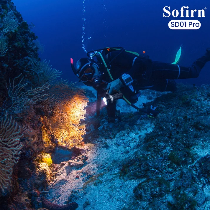 Sofirn SD05 Torcia Subacquea LED - 3000 Lumen, Impermeabile 100m, Con Batteria 21700 - Foto 8